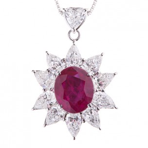 Ruby Necklace Pendant